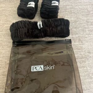 PCA Skin Black Headband and Wristbands Set New